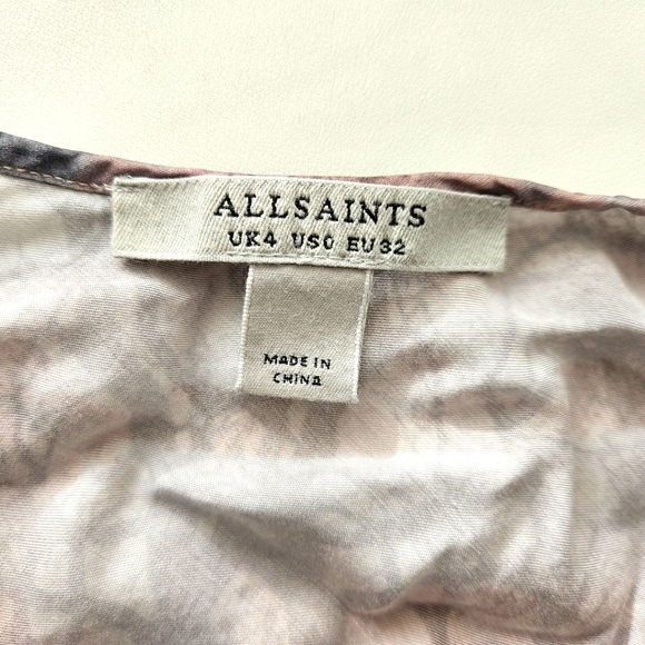 AllSaints Hadley Sumire top, Size 0 - Picture 5 of 6